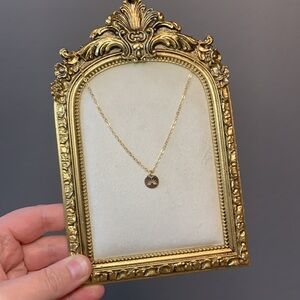 EUC - Pura Vida Sterling Silver 925 Sunburst Tag Necklace 16"